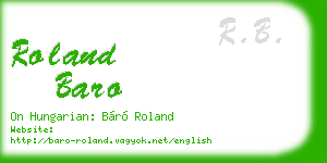 roland baro business card
